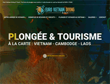 Tablet Screenshot of euro-vietnam-diving.com